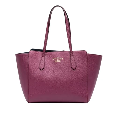 Gucci Pre-Loved Medium Leather Swing Tote Bag
