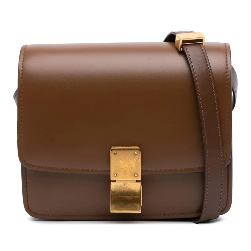 Celine Pre-Loved Small Calfskin Classic Box Crossbody Bag