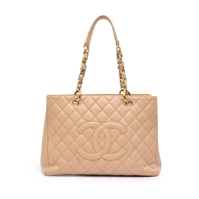 Chanel Pre-Loved Caviar Grand Shopping Tote