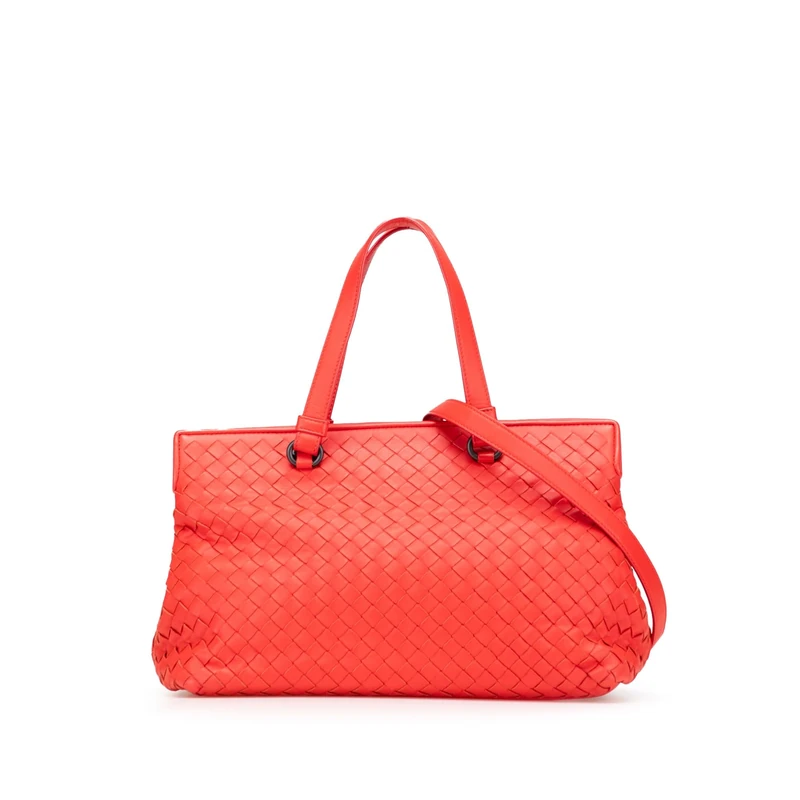 Bottega Veneta Pre-Loved Nappa Intrecciato Satchel Handbag