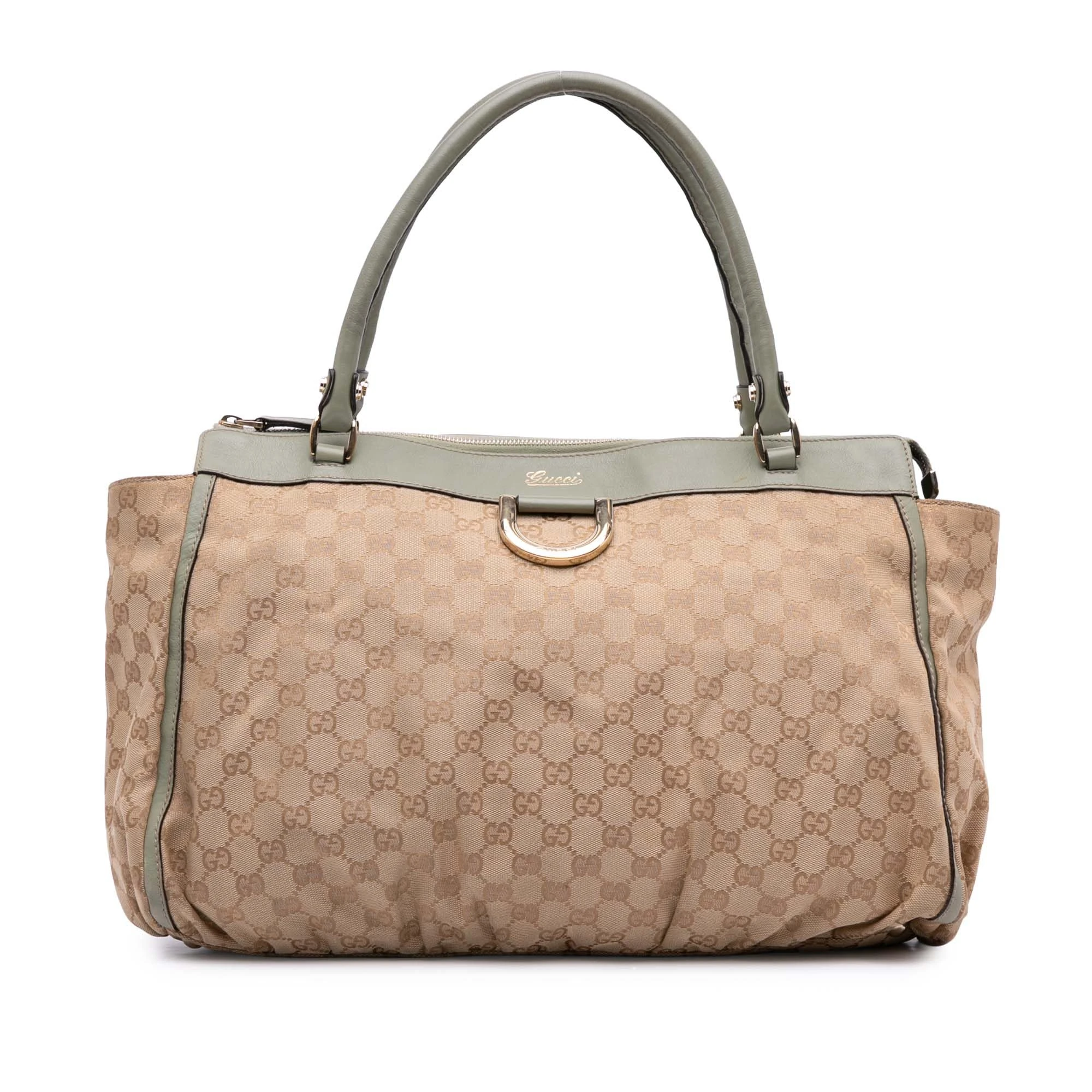 Pre-Loved GG Canvas Abbey D Ring Tote