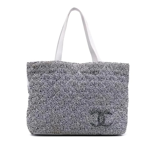 Chanel Pre-Loved CC Terry Cloth Beach Tote
