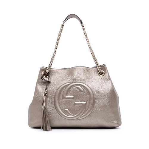 Gucci Pre-Loved Medium Leather Soho Chain Tote
