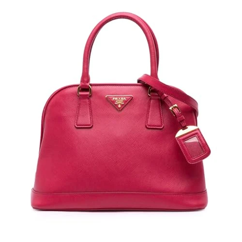 Prada Pre-Loved Medium Saffiano Lux Open Promenade Satchel