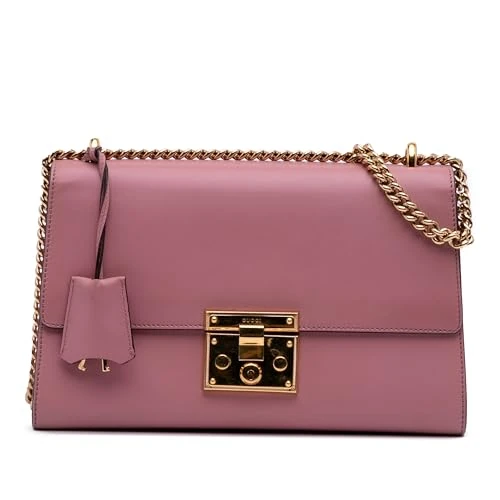 Gucci Pre-Loved Medium Leather Padlock Shoulder Bag