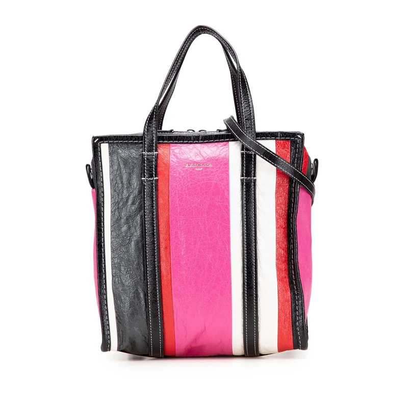 Balenciaga Pre-Loved S Lambskin Bazar Shopper Satchel