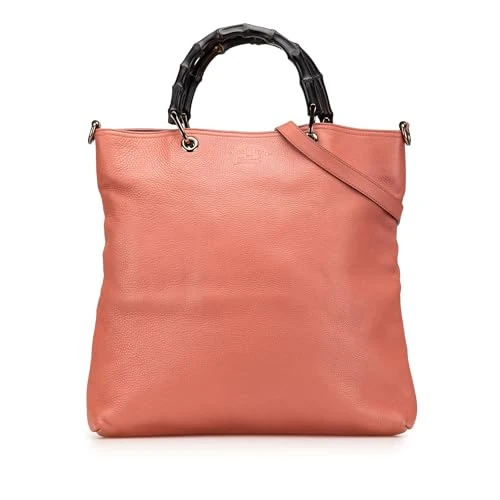 Gucci Pre-Loved Leather Bamboo Satchel