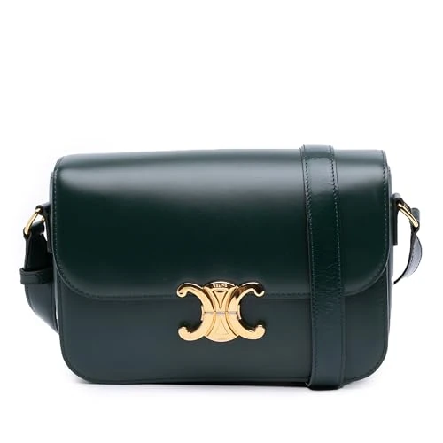 Celine Pre-Loved Classique Shiny Calfskin Triomphe Crossbody