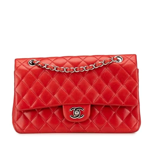 Chanel Pre-Loved Medium Classic Lambskin Double Flap Shoulder Bag