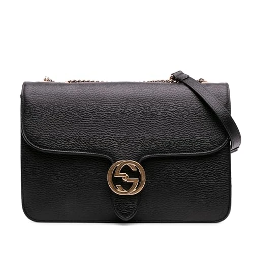 Gucci Pre-Loved Medium Dollar Calfskin Interlocking G Crossbody