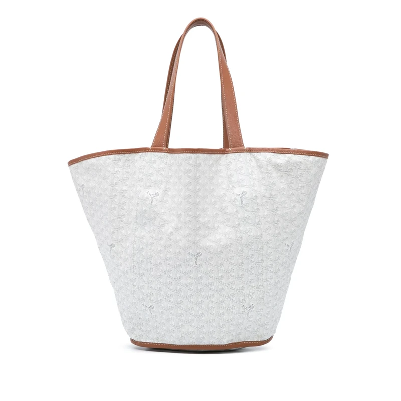 Pre-Loved Goyardine Reversible Belharra Tote Bag