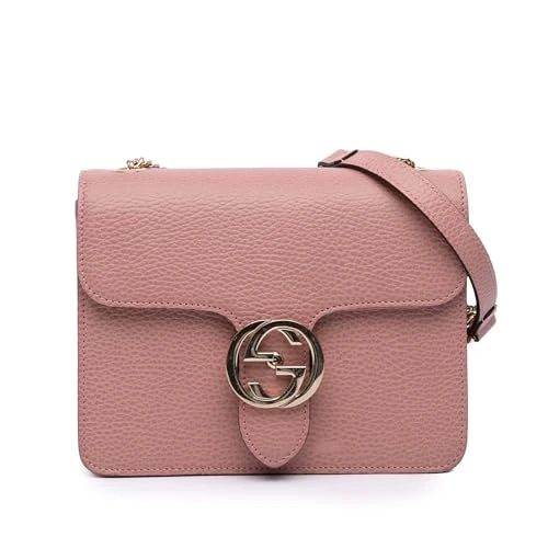 Gucci Pre-Loved Small Dollar Calfskin Interlocking G Crossbody