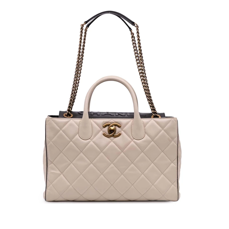 Chanel Pre-Loved Quilted Calfskin Portobello Satchel