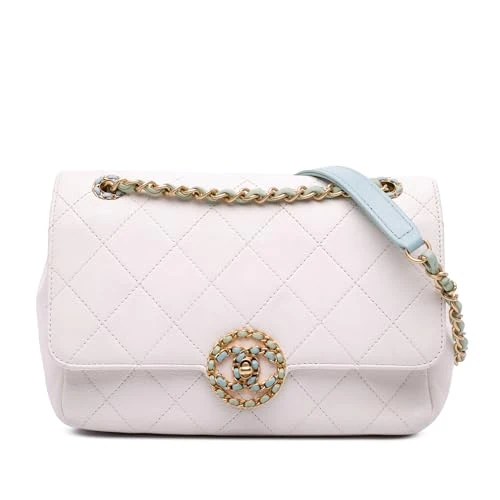 Chanel Pre-Loved CC Quilted Calfskin Single Flap Shoulder Bag