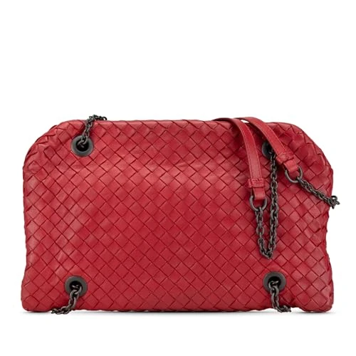 Bottega Veneta Pre-Loved Nappa Intrecciato Duo Shoulder Bag