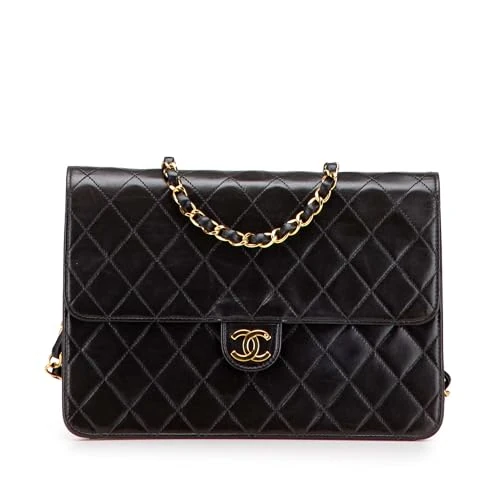 Chanel Pre-Loved Medium CC Quilted Lambskin Single Flap Shoulder Bag