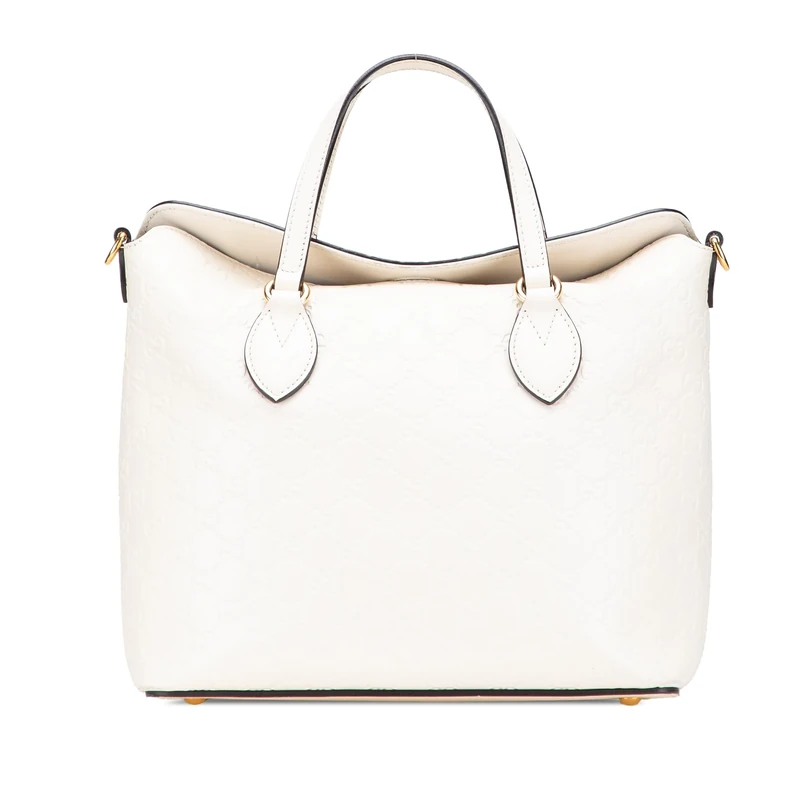 Gucci Pre-Loved Guccissima Linea A Fold Over Satchel Handbag