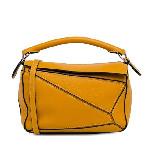 LOEWE Pre-Loved Mini Calfskin Puzzle Satchel