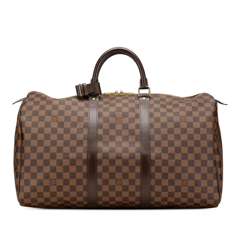 Louis Vuitton Pre-Loved Damier Ebene Keepall 50 Handbag