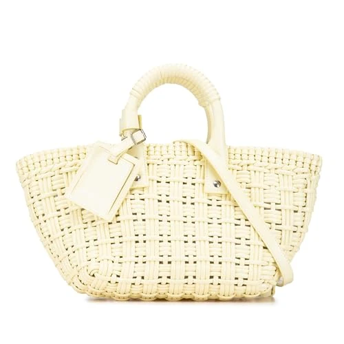 Balenciaga Pre-Loved Faux Leather Bistro Panier XS Handbag