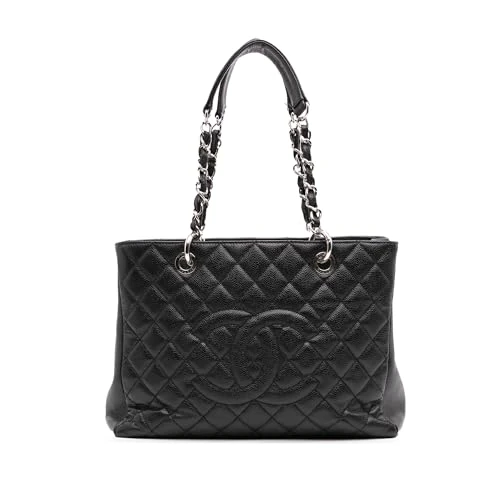 Chanel Pre-Loved Caviar Grand Shopping Tote