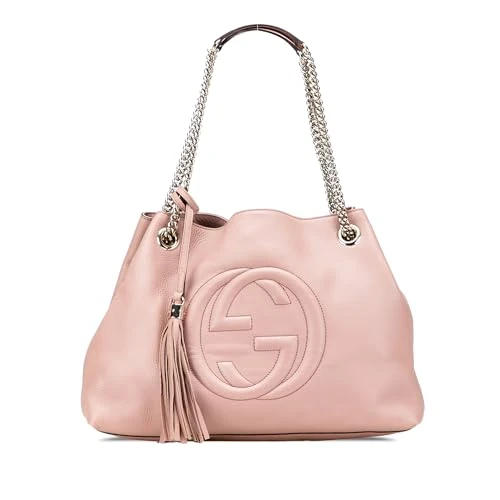 Gucci Pre-Loved Medium Leather Soho Chain Tote Bag