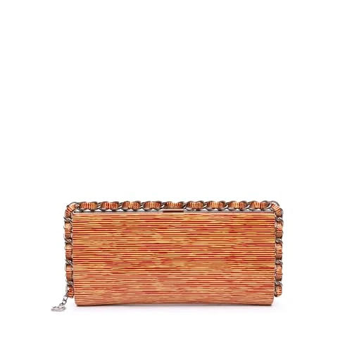 Chanel Pre-Loved CC Patent Striped Chain Around Clutch