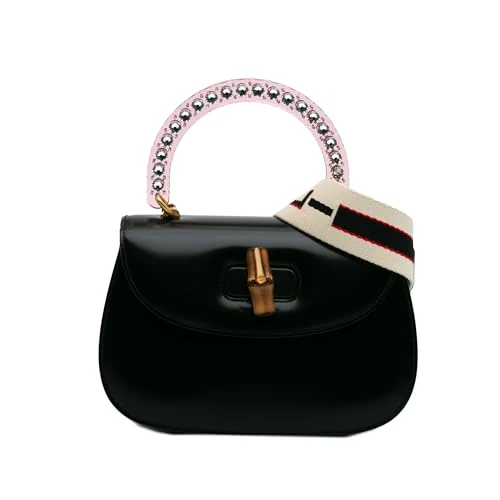 Gucci Pre-Loved Limited Edition Medium Calfskin Acrylic Classic 2 Top Handle Bag Satchel