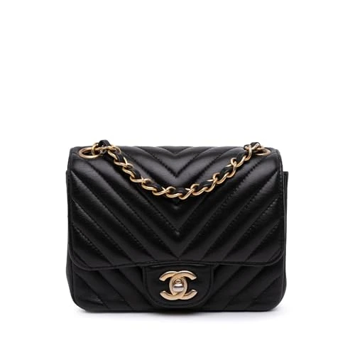 Chanel Pre-Loved Mini Square Classic Chevron Lambskin Single Flap