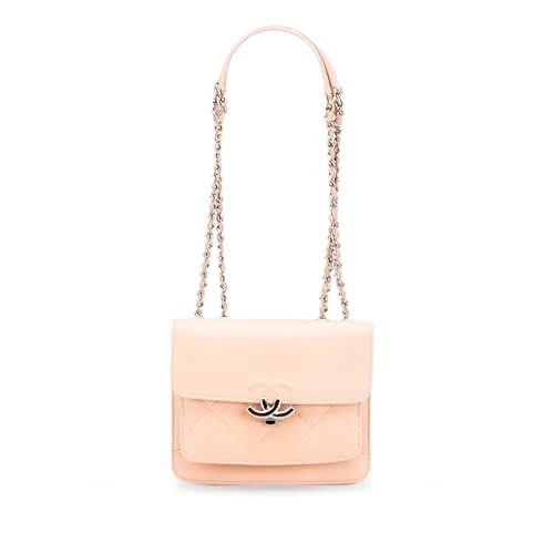 Chanel Pre-Loved Mini Quilted Caviar CC Box Flap Shoulder Bag
