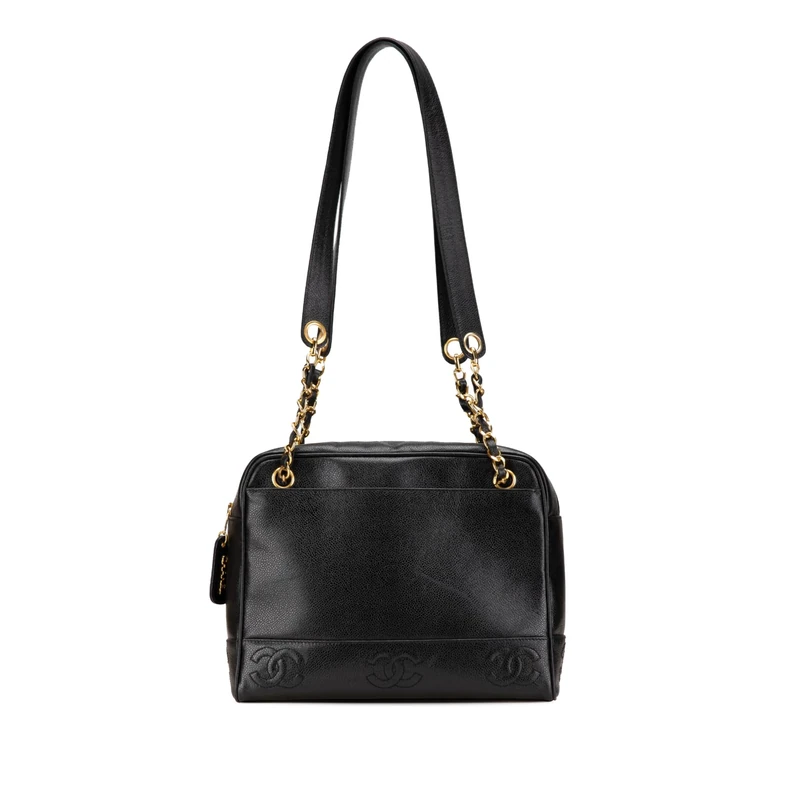 Chanel Pre-Loved Triple CC Caviar Shoulder Bag