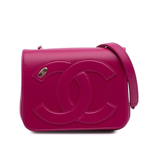 Pre-Loved Lambskin CC Mania Flap Crossbody Bag