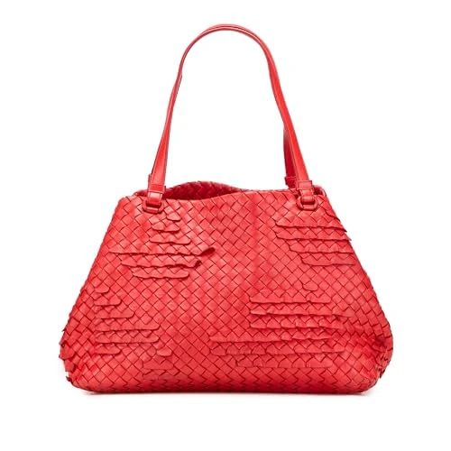 Bottega Veneta Pre-Loved Nappa Intrecciato Ruffle Tote Bag