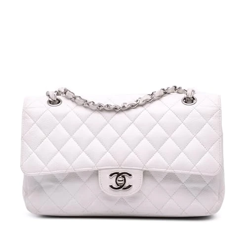 Chanel Pre-Loved Medium Classic Caviar Double Flap Shoulder Bag