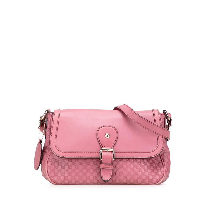 Gucci Microguccissima Sukey Crossbody Bag - Pink Calf Leather