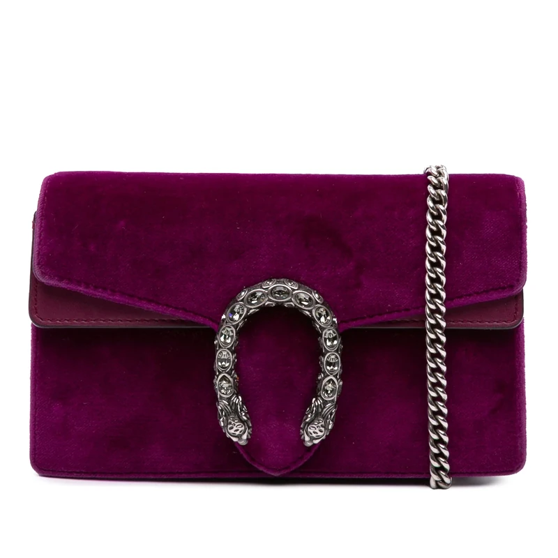 Pre-Loved Mini Velvet Dionysus Crossbody Bag