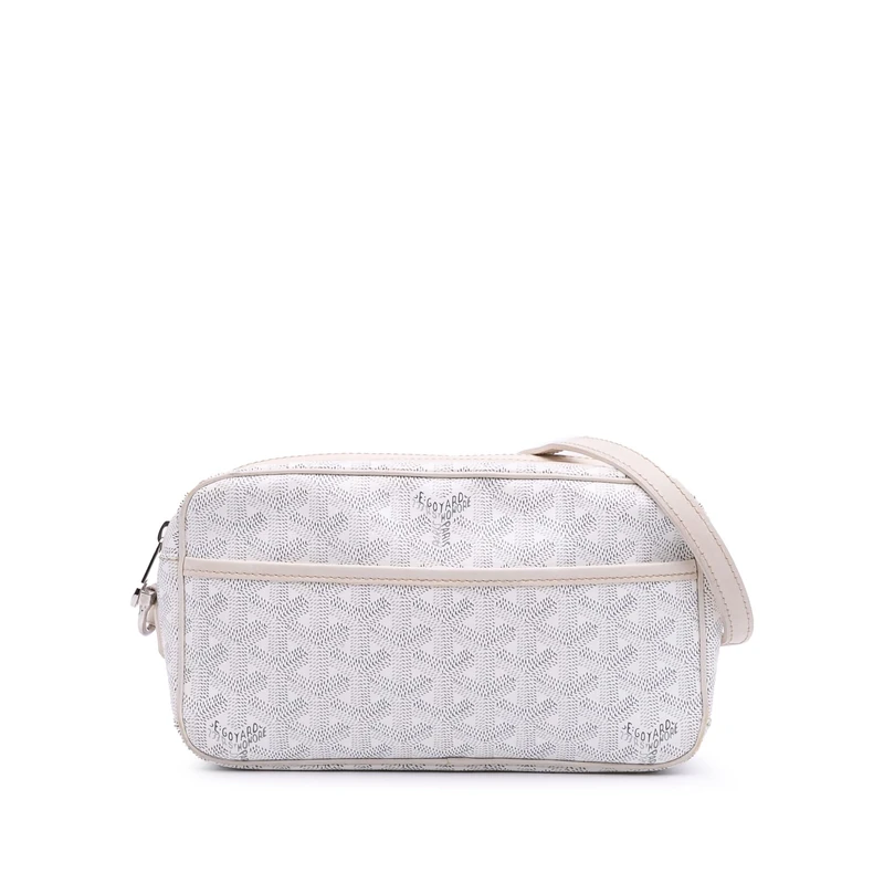 Goyard Cap Vert Crossbody Bag - White Coated Canvas - Image 1