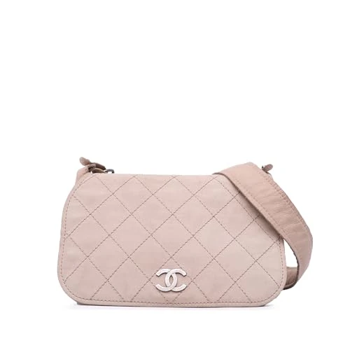 Chanel Pre-Loved Calfskin Stitched Highlander Messenger Bag - Image 1