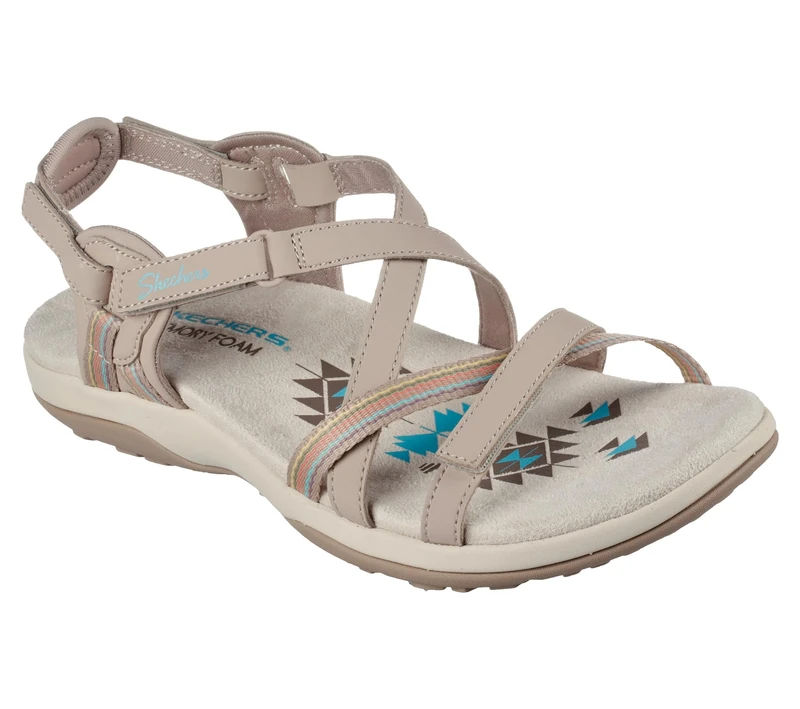 Skechers Reggae Slim Sun Array Womens Strappy Slingback Sandals with Memory Foam - Image 1