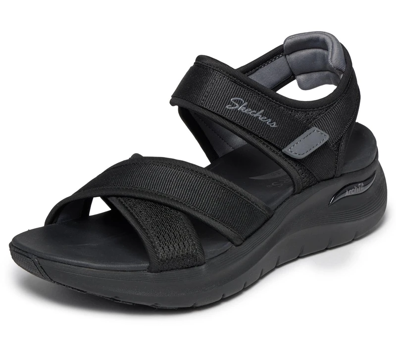Skechers Women's Arch Fit Adjustable Crossover Band Slingback Sandal