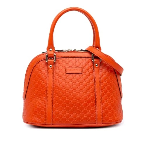Gucci Pre-Loved Microguccissima Dome Satchel - Orange Calf Leather