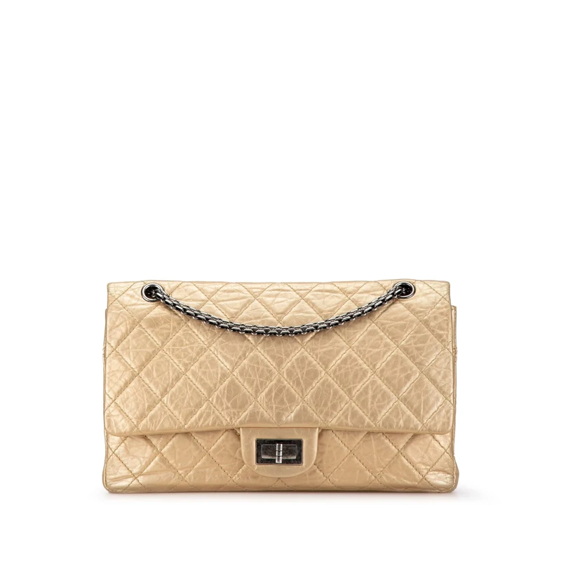 Chanel Pre-Loved Reissue 2.55 Aged Calfskin Double Flap 227 Shoulder Bag
