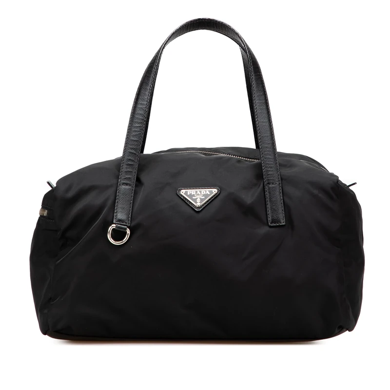 Prada Pre-Loved Saffiano Trimmed Tessuto Handbag