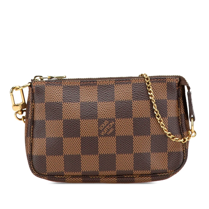 Louis Vuitton Pre-Loved Damier Ebene Mini Pochette Accessoires Handbag