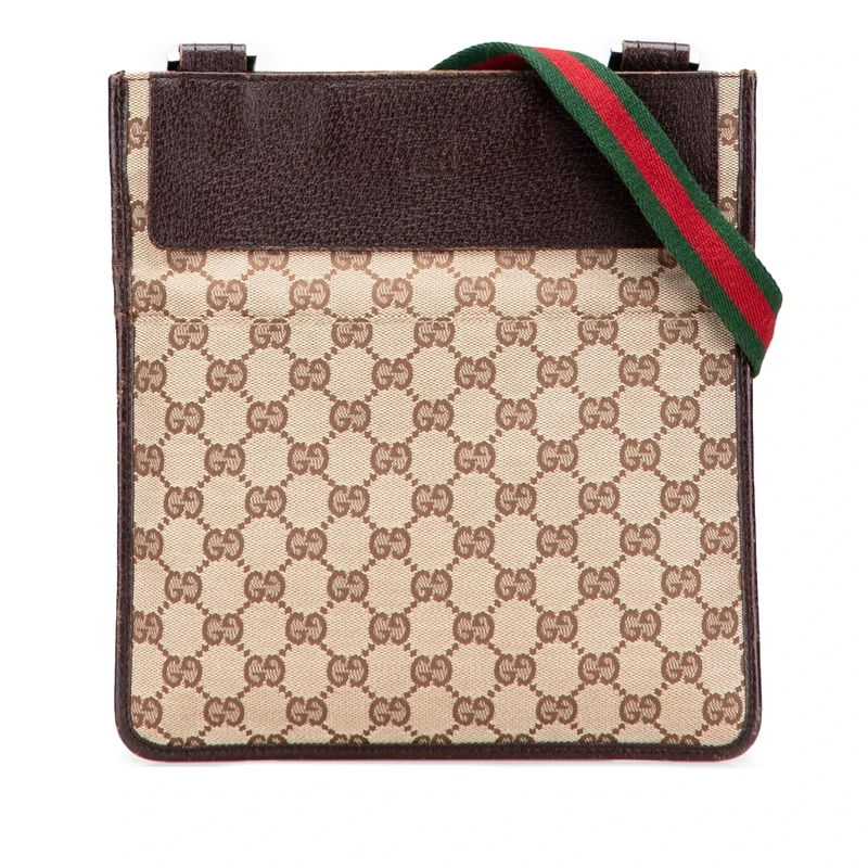Pre-Loved GG Canvas Web Crossbody