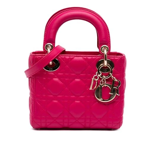 Dior Pre-Loved Mini Lambskin Cannage Lady