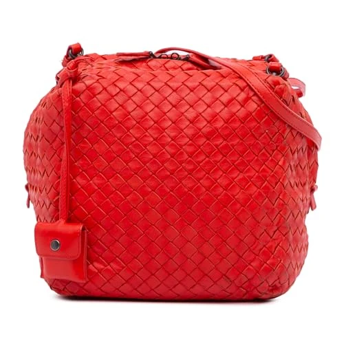 Bottega Veneta Pre-Loved Nappa Intrecciato Cube Shoulder Bag
