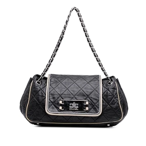 Chanel Pre-Loved Quilted Lambskin East West Accordion Flap