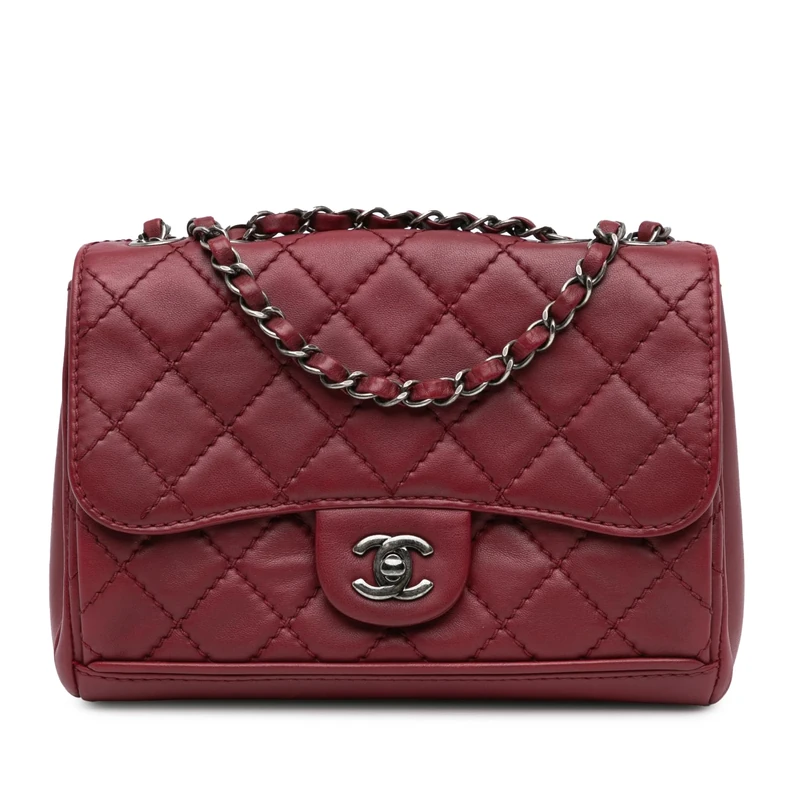 Chanel Pre-Loved CC Quilted Lambskin Single Flap Shoulder Bag