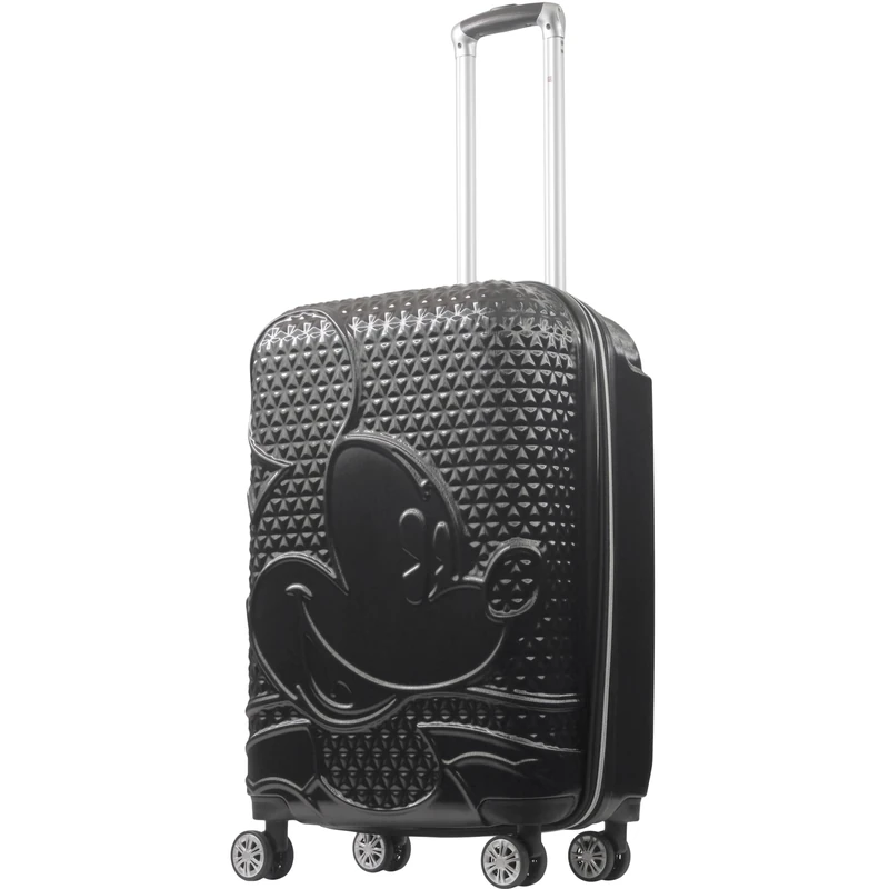 FUL Disney Mickey Mouse 3 Piece Rolling Luggage Set, Hardshell Suitcases with Spinner Wheels, Mickey Mouse - Black, 66.04 cm, Ful Disney Mickey Mouse 26 Inch Rolling Luggage, Hardshell Suitcase with